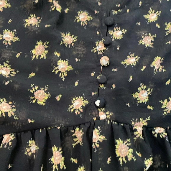 Urban Outfitters Floral Babydoll Short Sleeve Dress Small - Picture 6 of 11